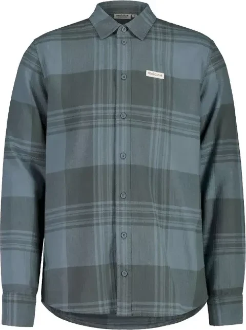 Maloja AblancaM. Hemd langarm shaded sage check (Herren)