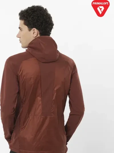 Salomon Elixir Hybrid Hooded Funktionsjacke rum raisin (Herren)