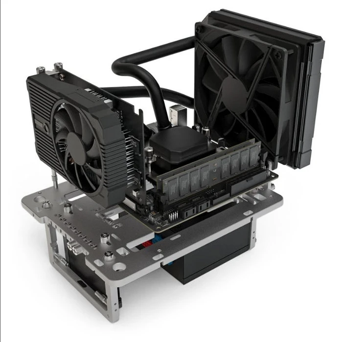 Streacom BC1 Mini Open Benchtable [V2] Titanium, Mini-ITX