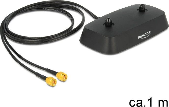 DeLOCK Standfuß für 2x SMA LTE Antenne