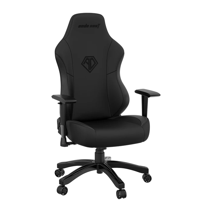 Anda Seat Phantom 3 L Gamingstuhl, Stormy Black, Kunstleder schwarz/Logo schwarz