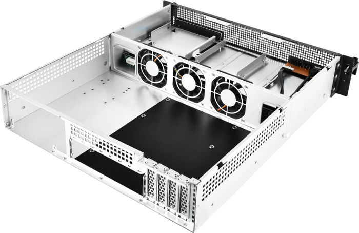 SilverStone RM21-304, Rackmount Storage, schwarz/grau, 2HE, ATX