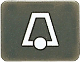 Jung WG 800 Kalotte mit Symbol lichtdurchlässig, anthrazit