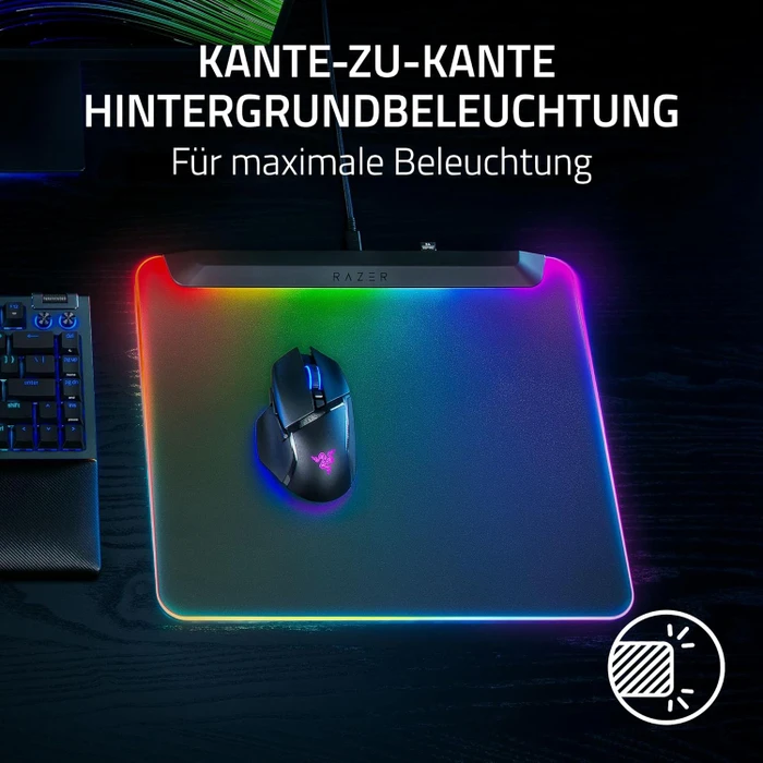 Razer Firefly V2 Pro - Fully Illuminated RGB Gaming Mouse Mat, schwarz