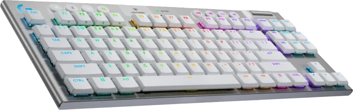 Logitech G915 X Lightspeed TKL, weiß, LEDs RGB, GL TACTILE, USB/Bluetooth, DE