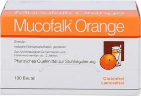 Mucofalk Orange Granulat Beutel, 100 Stück