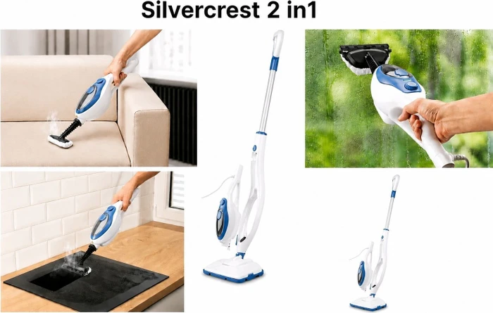 Silvercrest SDM 1500 D4 2in1 Dampfbesen