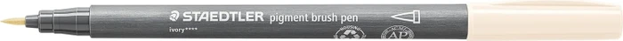 Staedtler pigment brush pen 371 elfenbein, 10er-Pack