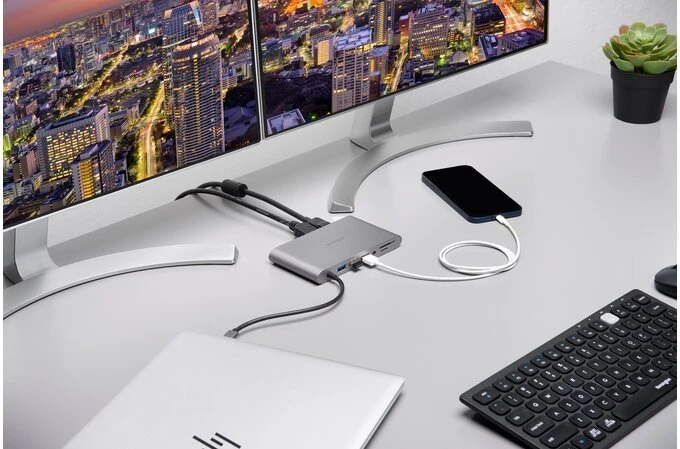 Kensington UH1440P Mobile USB-C Duale Video Dockingstation, USB-C 3.0 [Stecker]