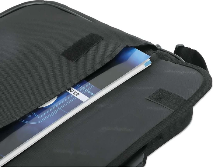Manhattan Cambridge Clamshell 17.3" Notebooktasche schwarz