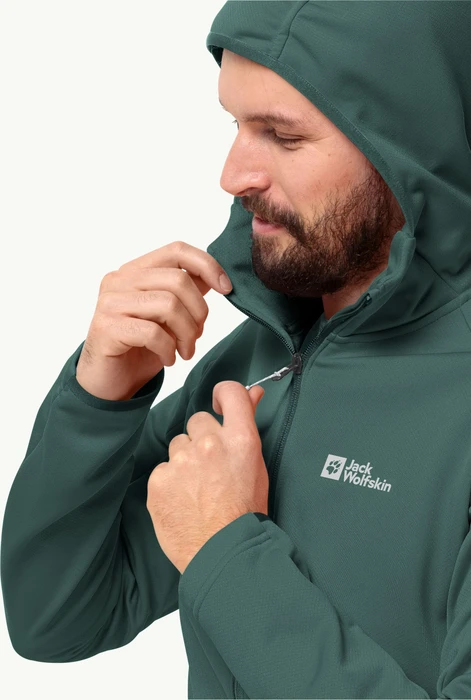 Jack Wolfskin Alpgrat Hooded FZ Jacke jade green (Herren)