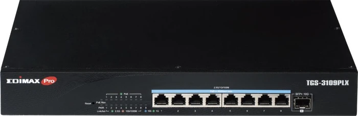 Edimax Pro TGS-31 Desktop 2.5G Smart Switch, 8x RJ-45, 1x SFP+, 240W PoE++