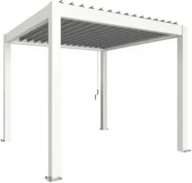 Biohort Pergola 3x3 weiß/silber-metallic