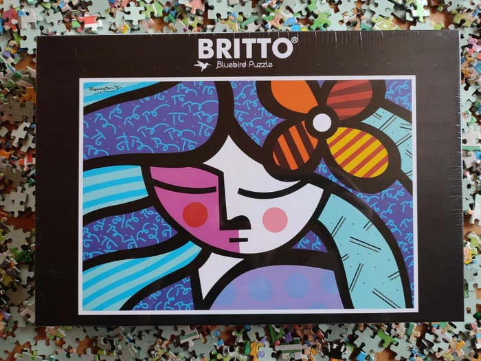 Bluebird Puzzle Romero Britto Girl with flower