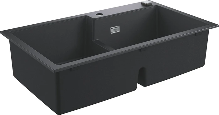 Grohe K500 90-C 86/50 2.0 Einbau Becken links granit schwarz