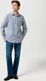 Wrangler Regular 1 Pocket Hemd langarm cerulean (Herren)