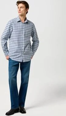 Wrangler Regular 1 Pocket Hemd langarm cerulean (Herren)