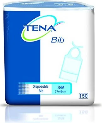 Tena Bibs Einmal-Schutzservietten für Erwachsene Größe M, 150 Stück