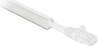 DeLOCK Kabelkanal Mini selbstschließend, selbstklebend, 12x12mm, 1m, weiß