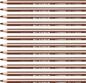 STABILO Trio thick Buntstift hellbraun, Kartonbox, 12er-Pack