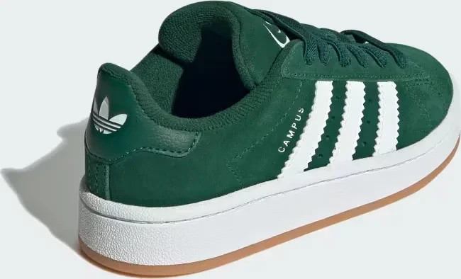 adidas Campus 00s Elastic Lace dark green/cloud white/gum (Junior)