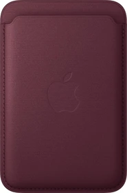 Apple iPhone Feingewebe Wallet mit MagSafe burgunder