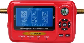 Octagon Sat-Finder Messgerät SF518 LCD HD & UHD 4K USB 2.0 Spektrum