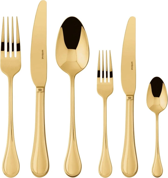 Sambonet Royal Edelstahl PVD Besteck-Set gold, 36-tlg.