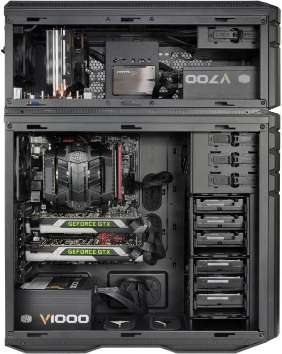 Cooler Master HAF935 schwarz, Acrylfenster