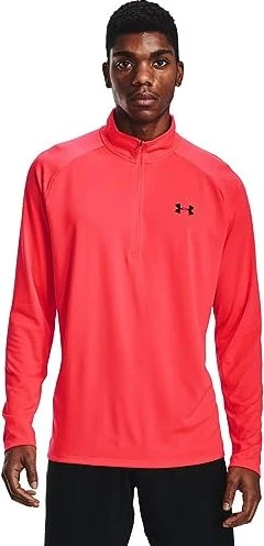 Under Armour Tech 2.0 Half Zip Funktionsshirt langarm rot (Herren)