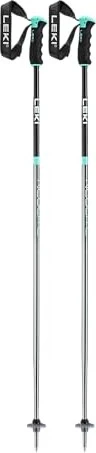 Leki Neolite Airfoil Alpin Skistock gunmetal/turquoise