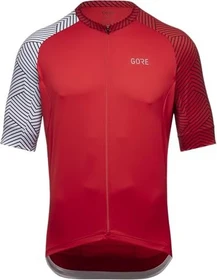 Gore Wear C5 Optiline Trikot kurzarm rot/weiß (Herren)