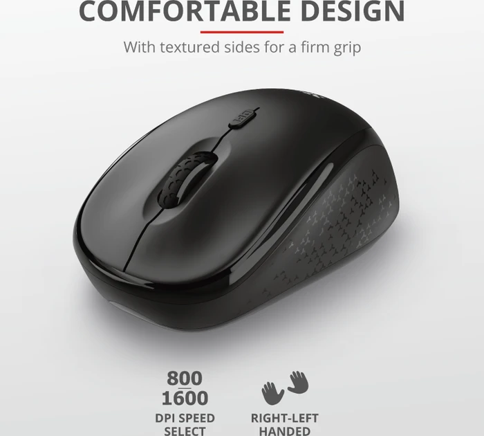 Trust TM-200 Wireless Mouse schwarz, USB