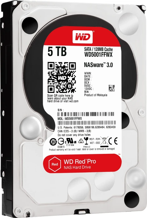 Western Digital WD Red Pro 5TB, 24/7, 512e / 3.5" / SATA 6Gb/s