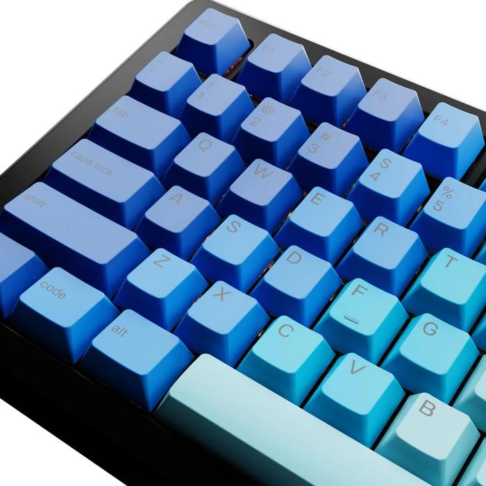 Glorious GPBT Gradient V2 Keycaps, Kunststoff (PBT), Ocean, blau, 131 Tasten, ANSI-US