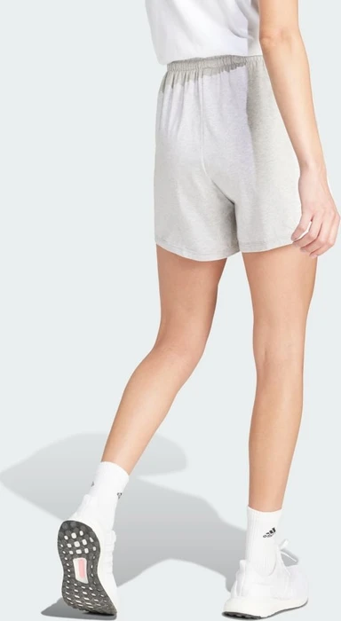 adidas Essentials 3-Streifen Cotton Trainingshose kurz light grey heather/white (Damen)