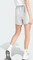 adidas Essentials 3-Streifen Cotton Trainingshose kurz light grey heather/white (Damen) Vorschaubild
