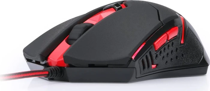 Redragon M601-3 Centrophorus schwarz/rot, inkl. Mousepad, USB
