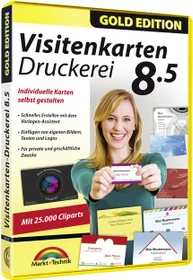 Markt+Technik Visitenkarten Druckerei 8.5 Gold Edition (deutsch) (PC) (80525)