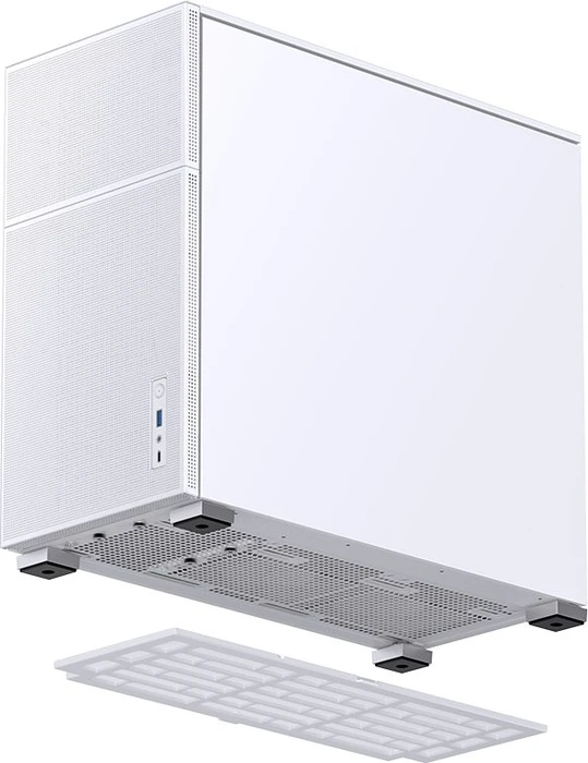 Jonsbo D41 Mesh White, weiß, Glasfenster