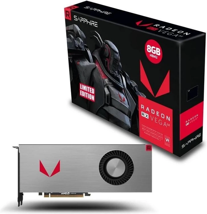 Sapphire Radeon RX Vega 64 Limited Edition, 8GB HBM2, HDMI, 3x DP, lite retail