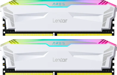 Lexar Ares RGB weiß UDIMM 16GB Kit, DDR4-3866, CL18-20-20-39