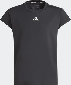 adidas Aeroready 3-Streifen Funktionsshirt kurzarm black/white/grey four (Junior)