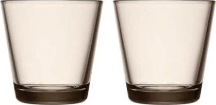 Iittala Kartio Trinkglas 210ml leinen, 2 Stück
