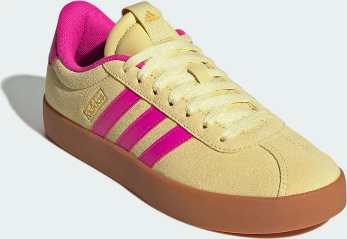 adidas VL Court 3.0 powder yellow/shock pink/gold metallic (Damen)
