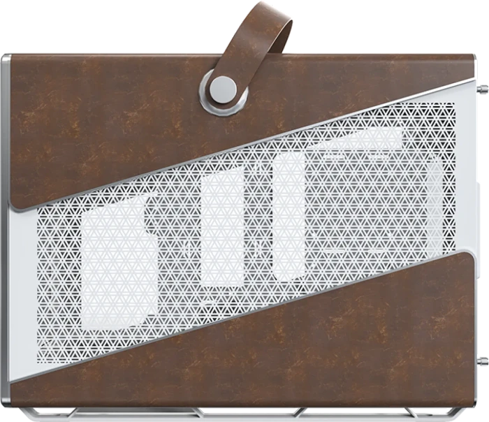 Montech Heritage Pro, weiß/braun, Glasfenster