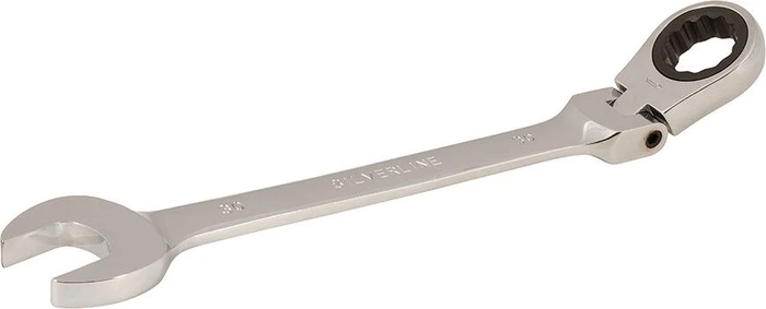 Silverline Maul-Ringratschenschlüssel (mit Gelenkskopf)