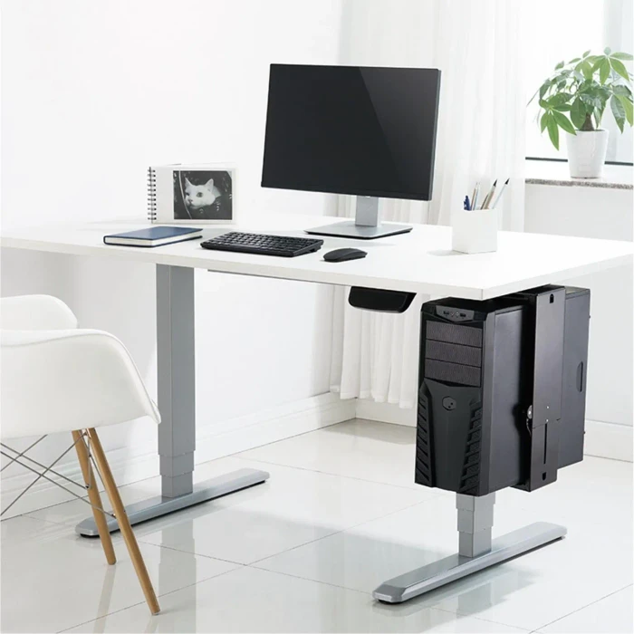 LogiLink Untertisch PC-Halterung, 180° drehbar, schwarz