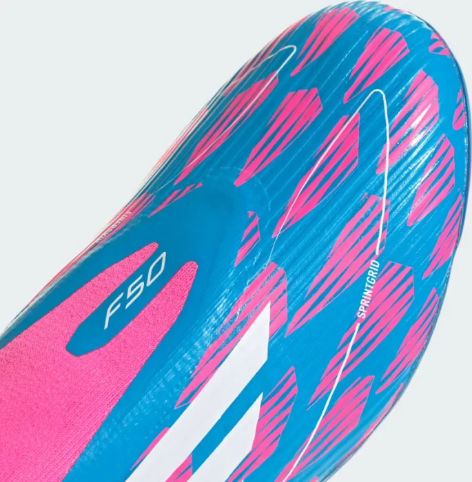 adidas F50 League Laceless FG/MG solar blue/cloud white/solar pink