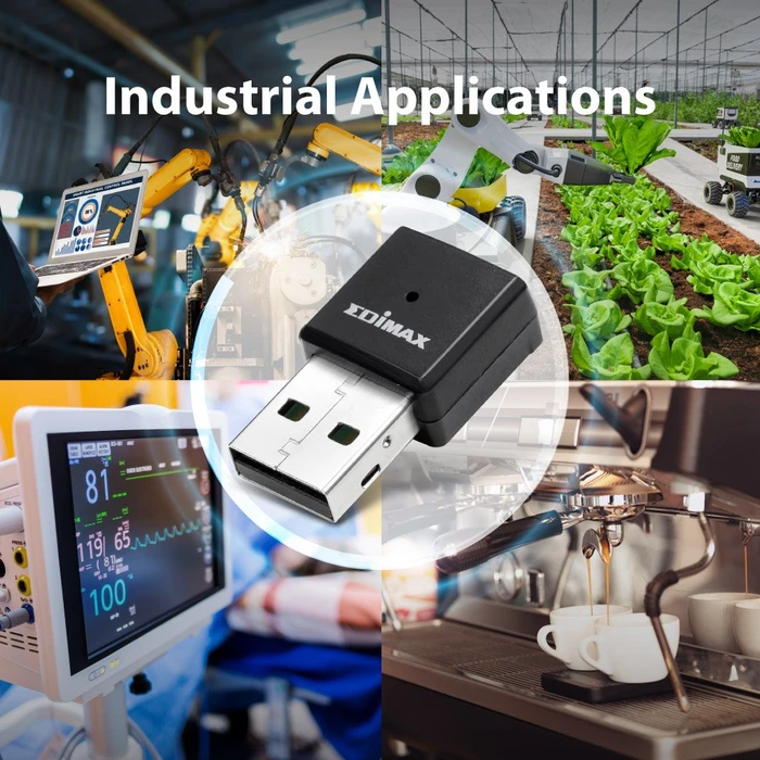 Edimax IEW-7811UTC, 2.4GHz/5GHz WLAN Industrial, USB-A 2.0 [Stecker]